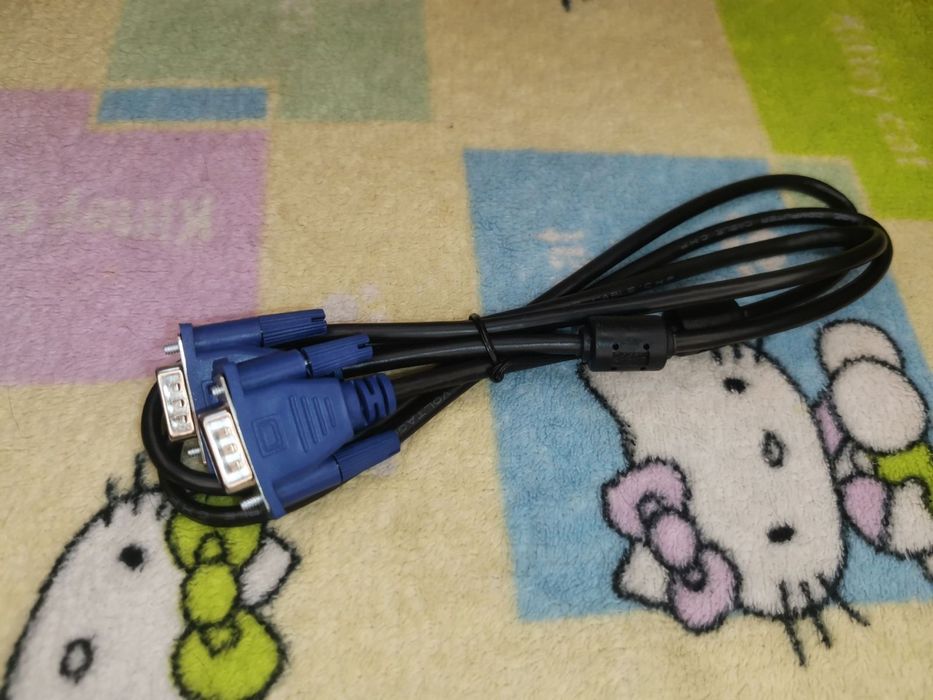 Кабель VGA-VGA 1,8м с ферритовыми кольцами для компьютера проектора