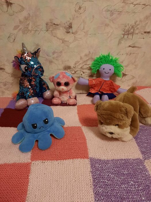 М'які фірмові іграшки єдиноріг бульдог лялька перевертиш глазастик