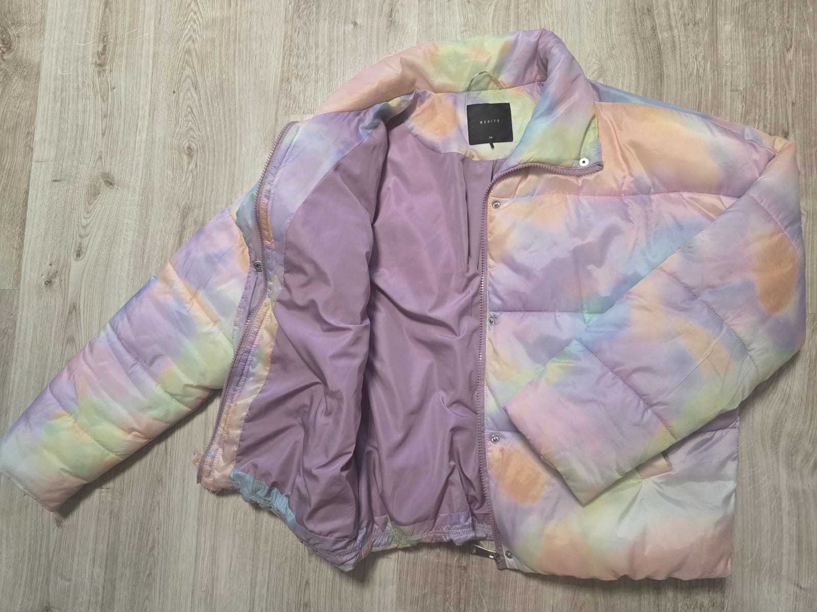 Kurtka przejściowa pikowana z efektem TIE DYE Mohito rozm M