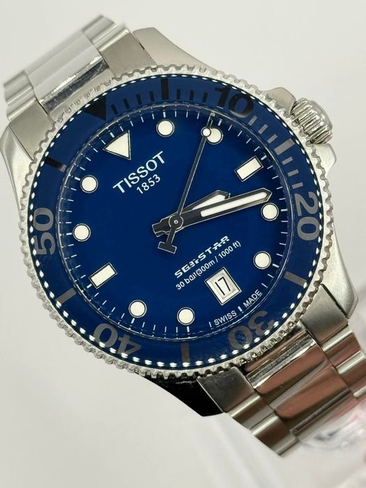 Piękny zegarek TISSOT Seastar 1000, na gwarancji