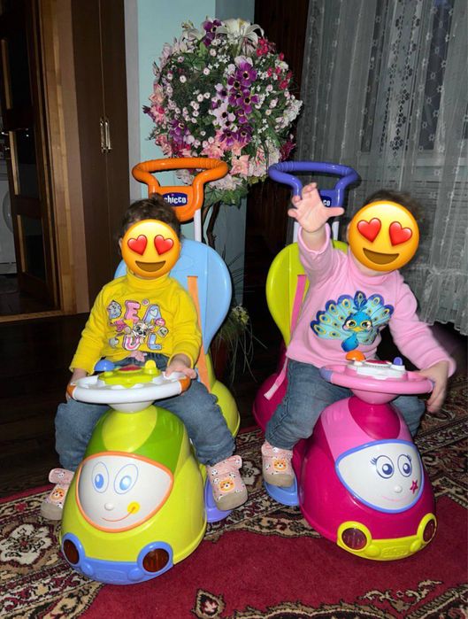 Толокар машинка ходунки Chicco Quattro 4 в 1 для двійні