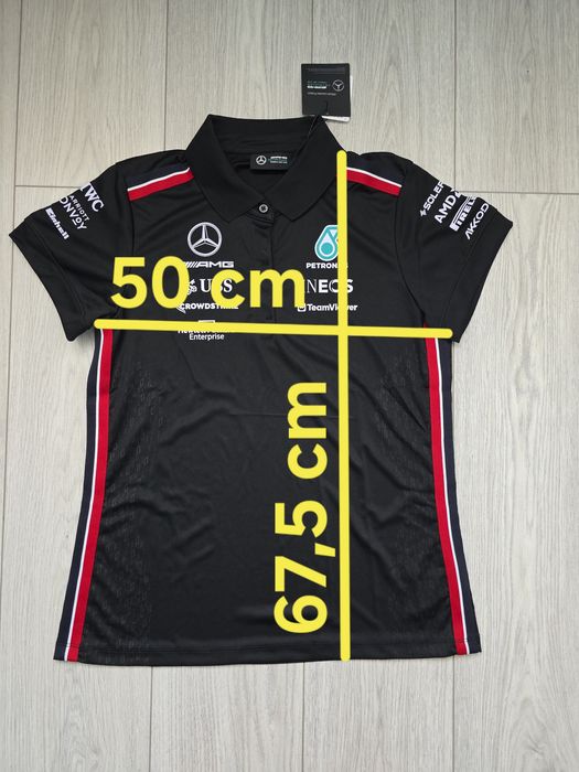 Mercedes AMG Petronas Formula One Team 2023, damskie polo, F1,Hilfiger