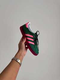 Кроссовки Adidas x GU Gazelle Green Pink