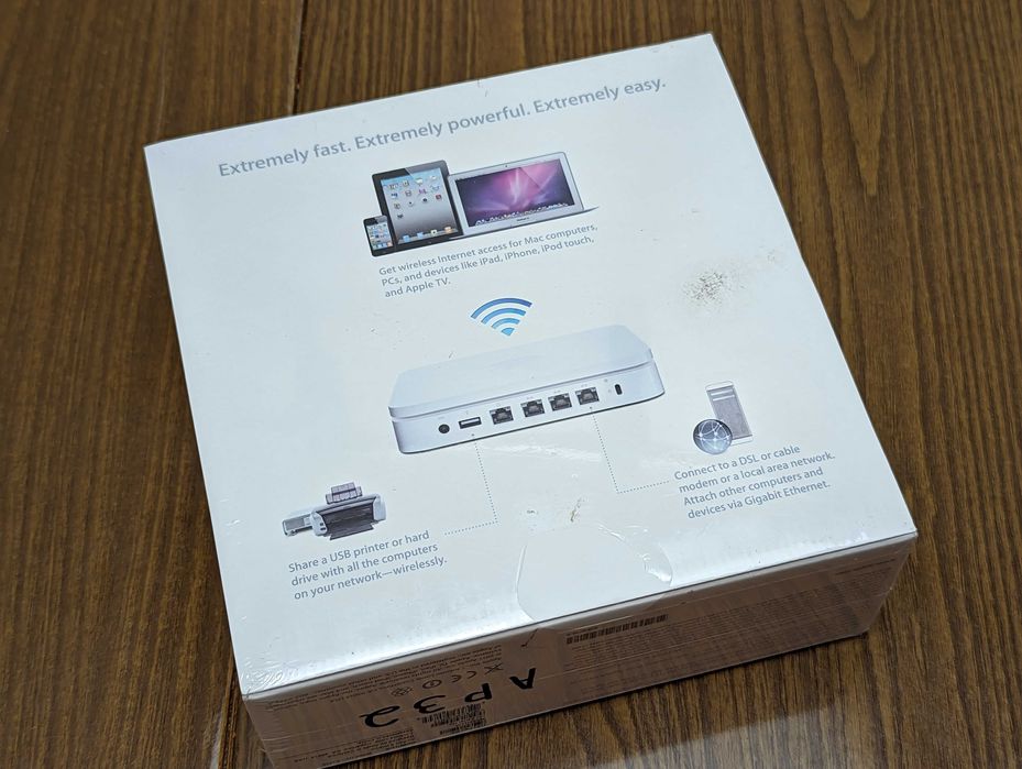 Новий! Apple wifi роутер A1408 airport extreme md031b/a гіг. 5-е покол