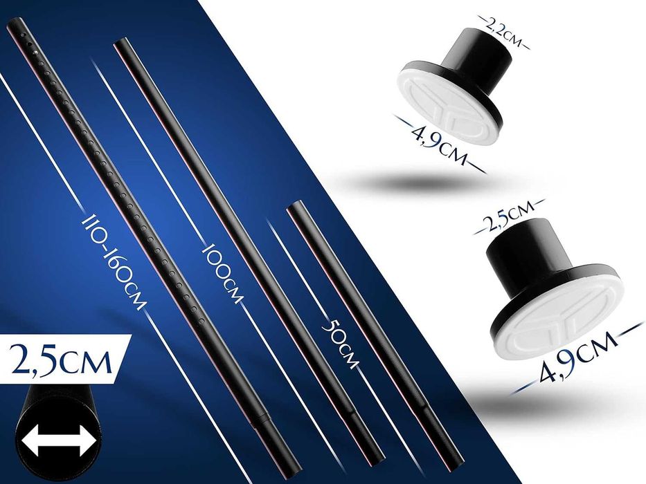 Nowy karnisz rozsuwany /drążek /haczyk / szyna /uchwyt 260-310 !K144!