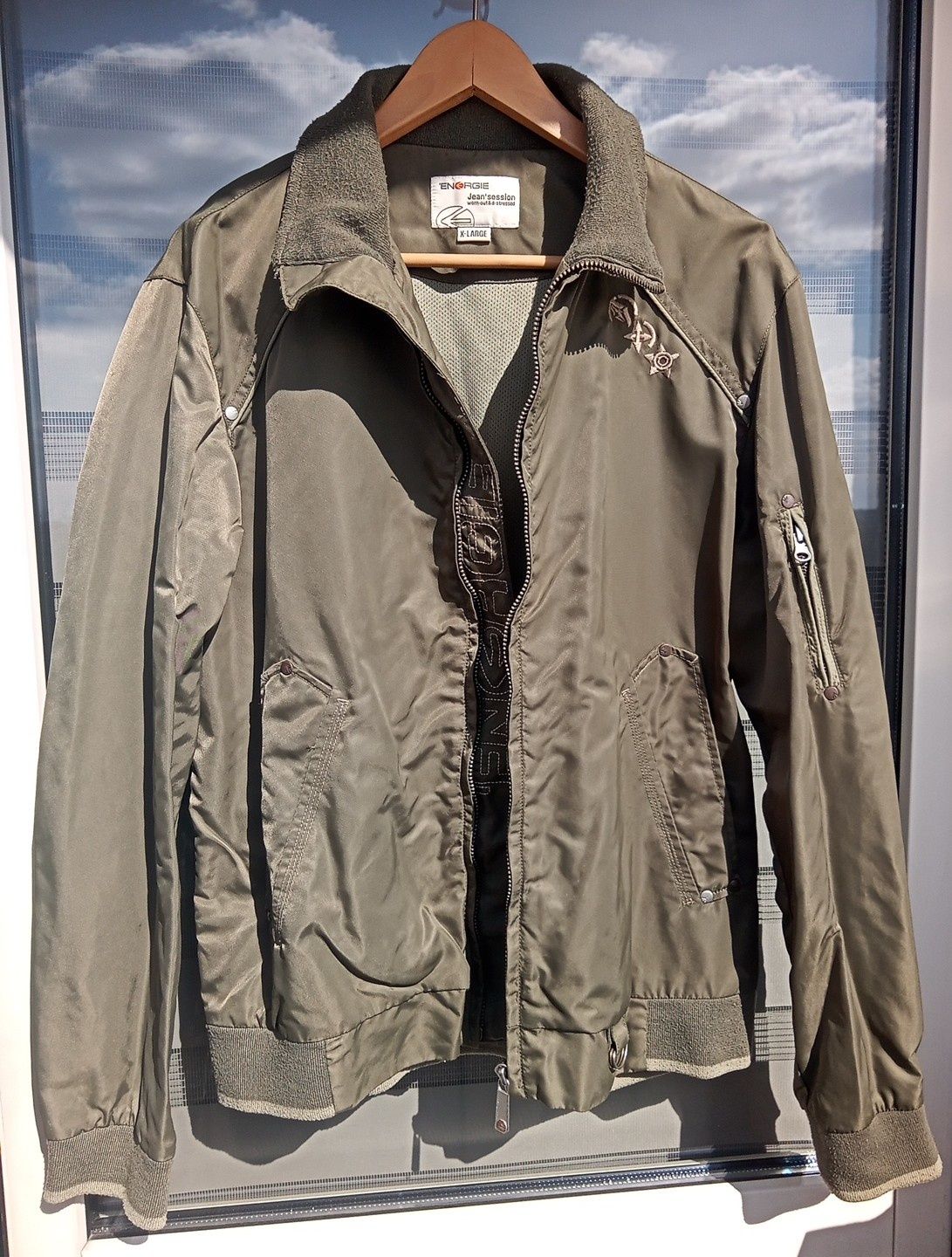 Kurtka wiosenna wiatroszczelna khaki Uniseks rozm.M/ L