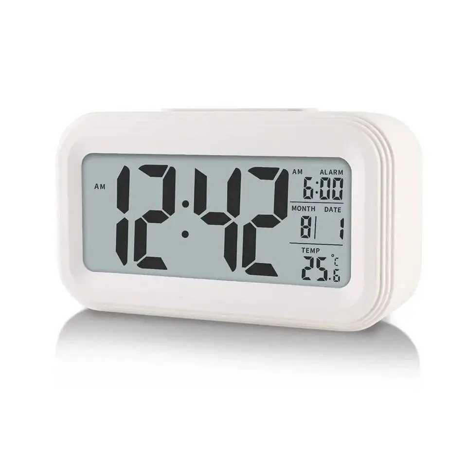 Настольные часы будильник St8020 с подсветкой и термометром