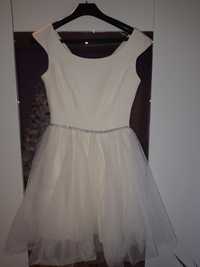 Sukienka tiul biała XS