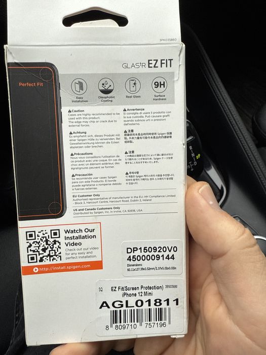 Скло для iphone 12 mini від Spigen, оригінал