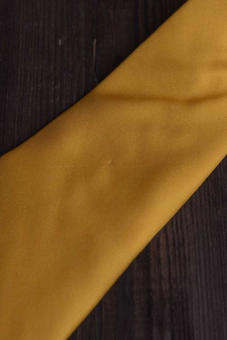 Krawat żółty Carlo Colombo Tie Rack, 100% jedwab / silk, Made in Italy