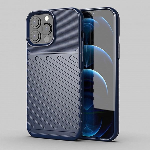 Thunder Case elastyczne pancerne etui pokrowiec iPhone 13 Pro Max nieb