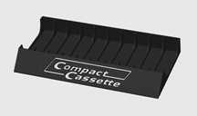 Stojak podstawka na kasety magnetofonowe Compact Cassette