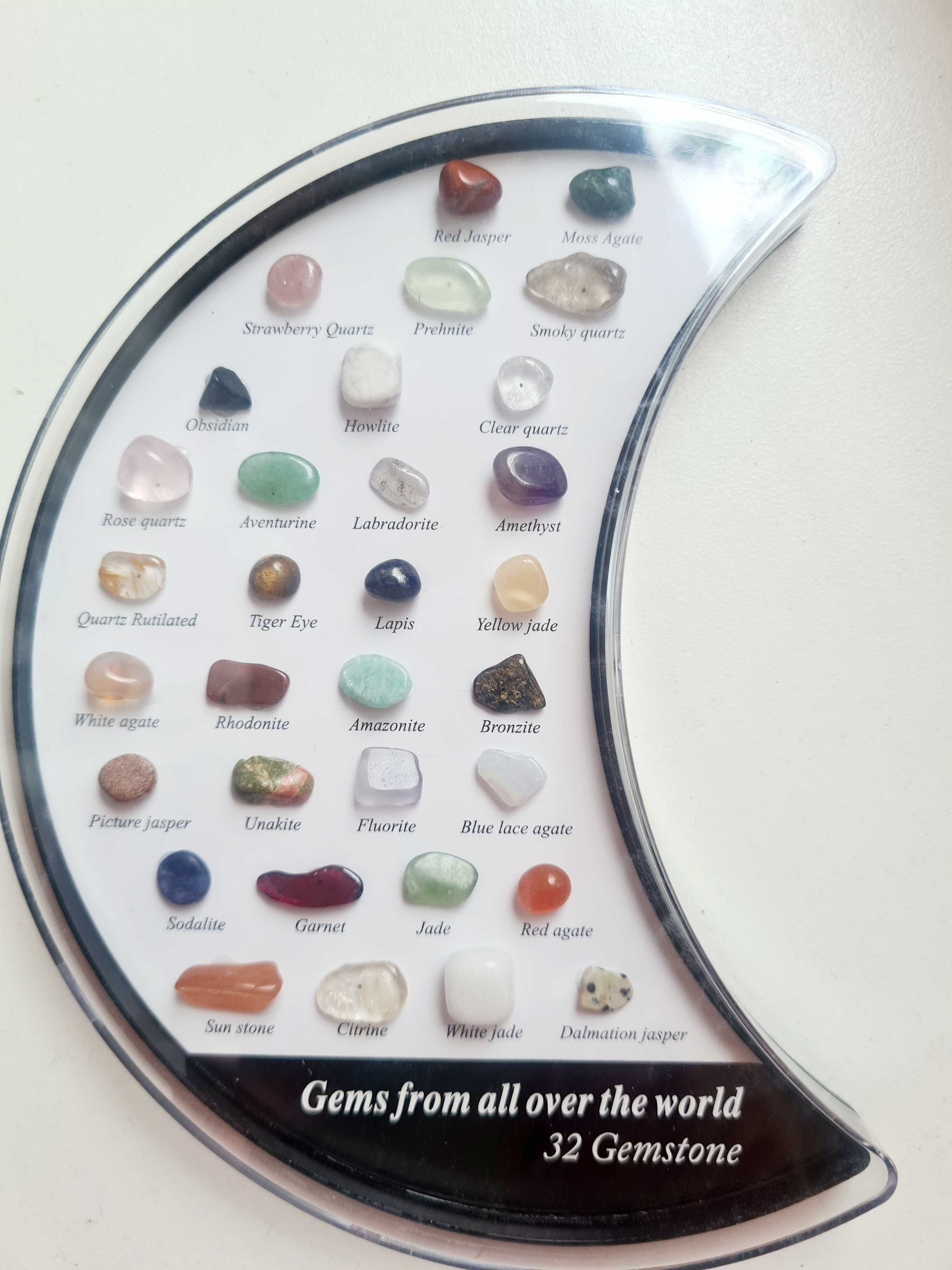 Zestaw minerałów i kamieni