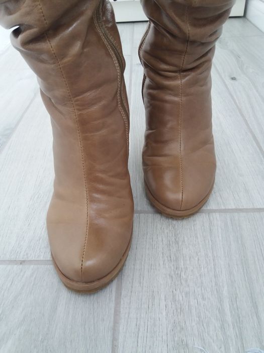 Сапоги зимние из натуральной кожи