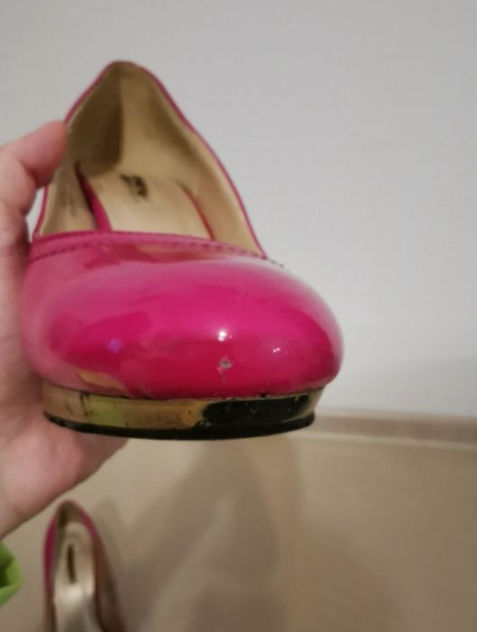 Czółenka, kolor fuksja