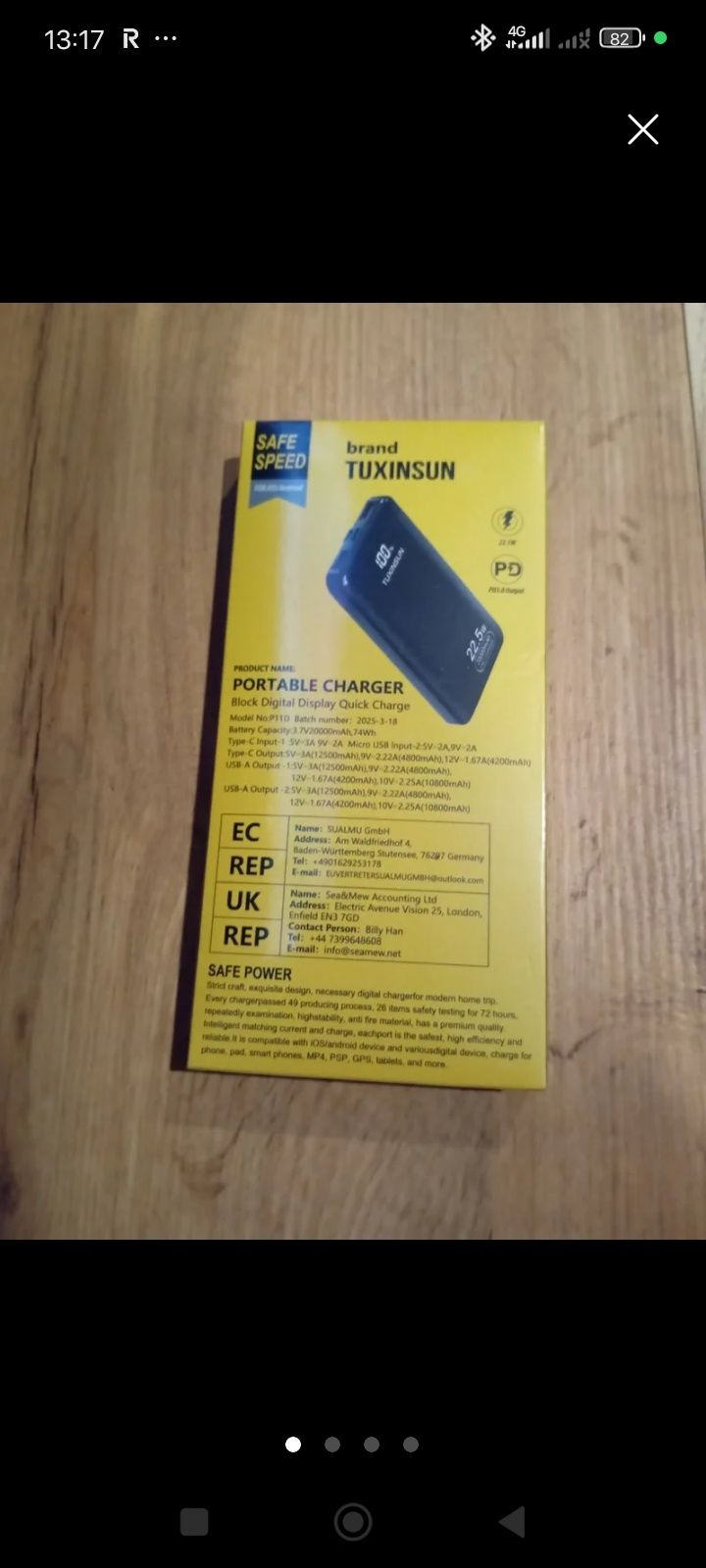 Power Bank 20 000 mAh *NOVA*