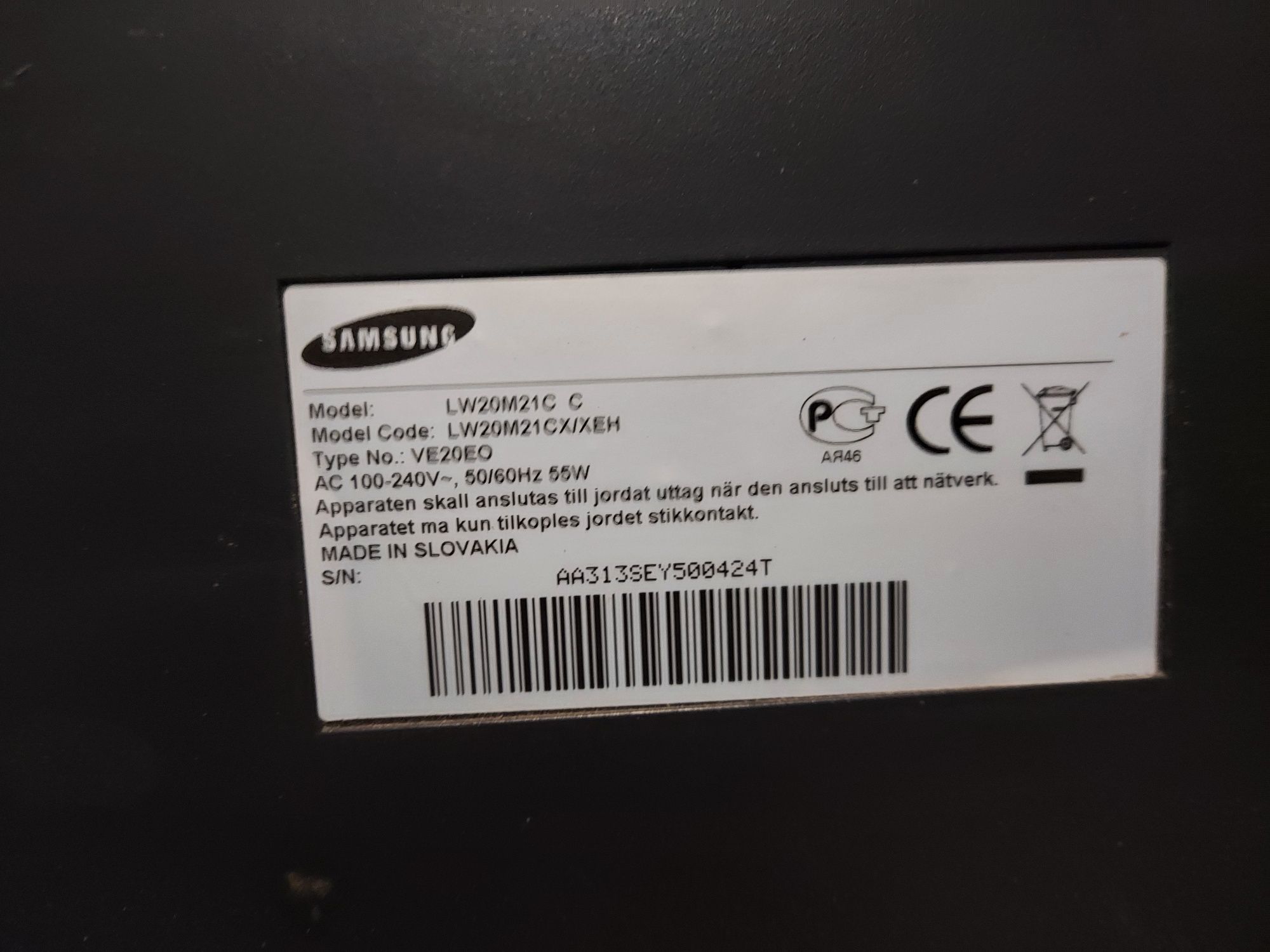 Monitor Samsung 21' LW20M21C