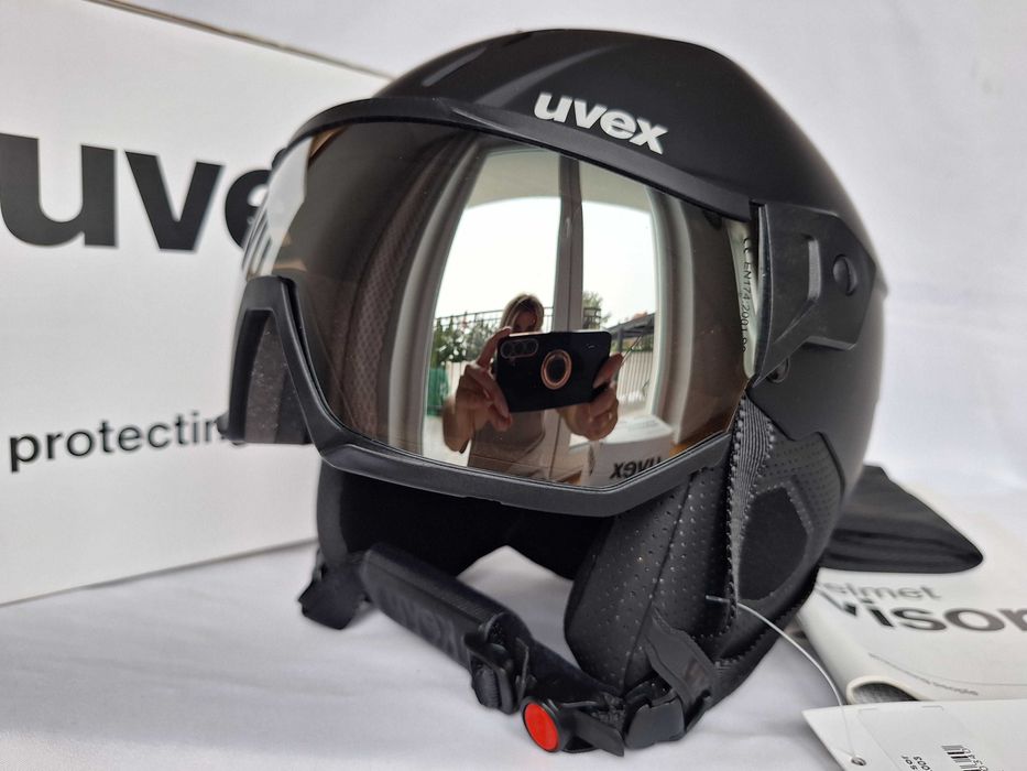 Kask narciarski Uvex Instinct Visor Black Mat S 53-56cm