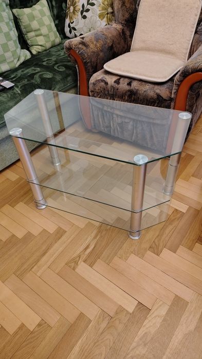 Szklany stolik RTV super stan