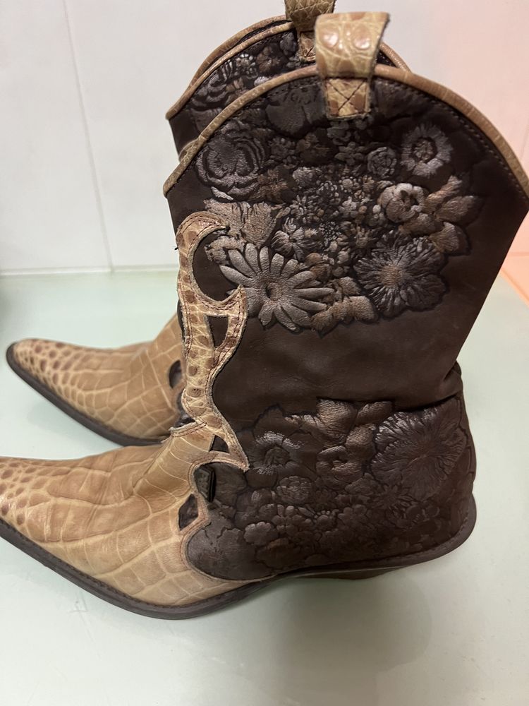 Botins estilo vaqueiro T 37