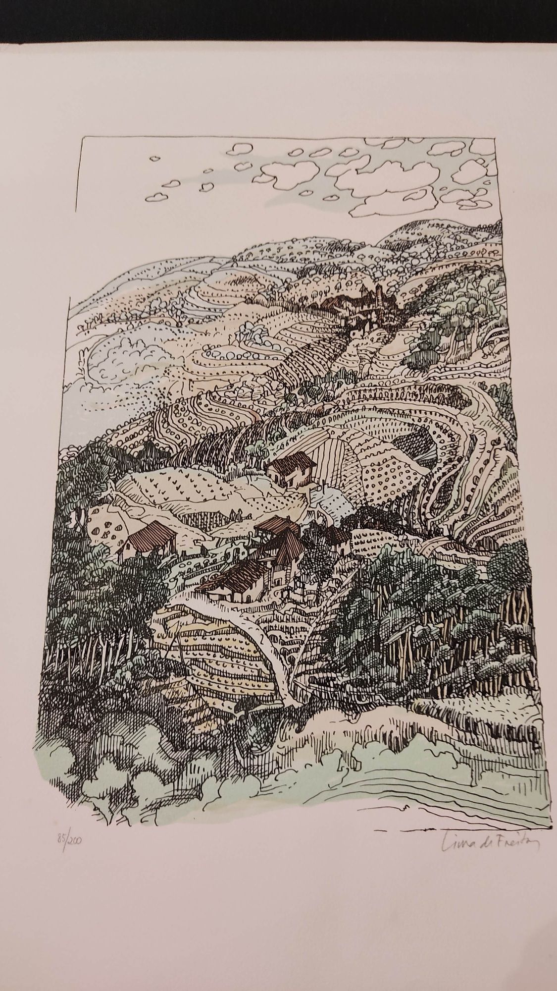 Serigrafia " paisagem" de Lima de Freitas