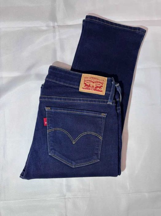Levis damskie jeansy W27 slim high rise ciemne vintage Y2K klasyczne