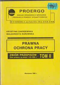 Prawna ochrona pracy tom 2 Zakrzewska 1995