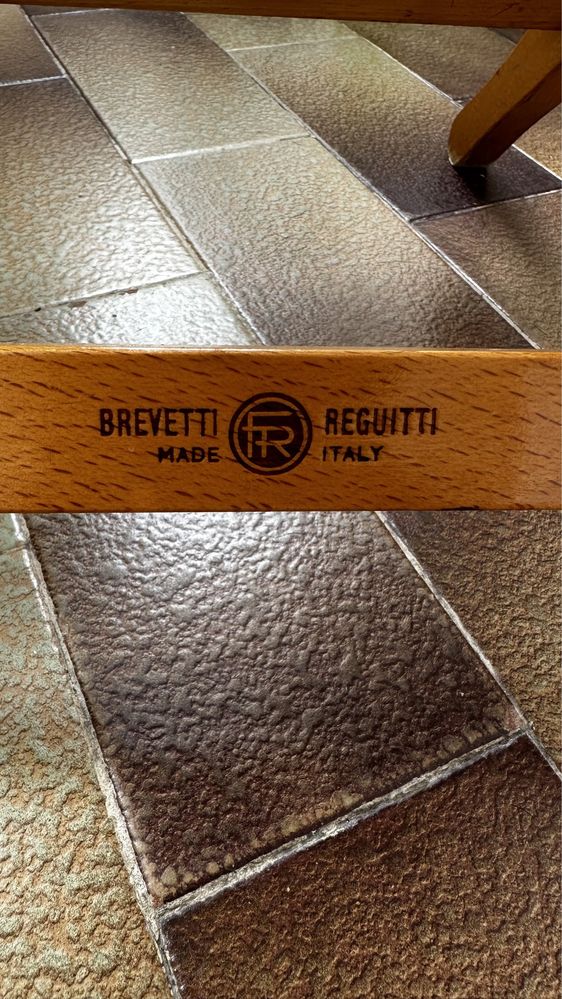 Vintage Brevetti Reguitti made in Italy Дитячій стілець.