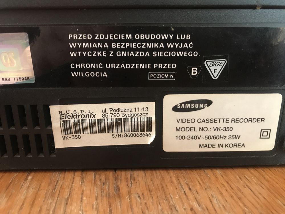 Magnetowid  4Head Samsung