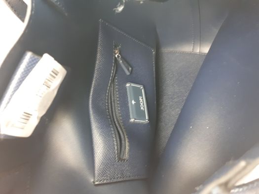 Nowa torebka JOOP! Jeans worek granatowa skóra saffiano torba