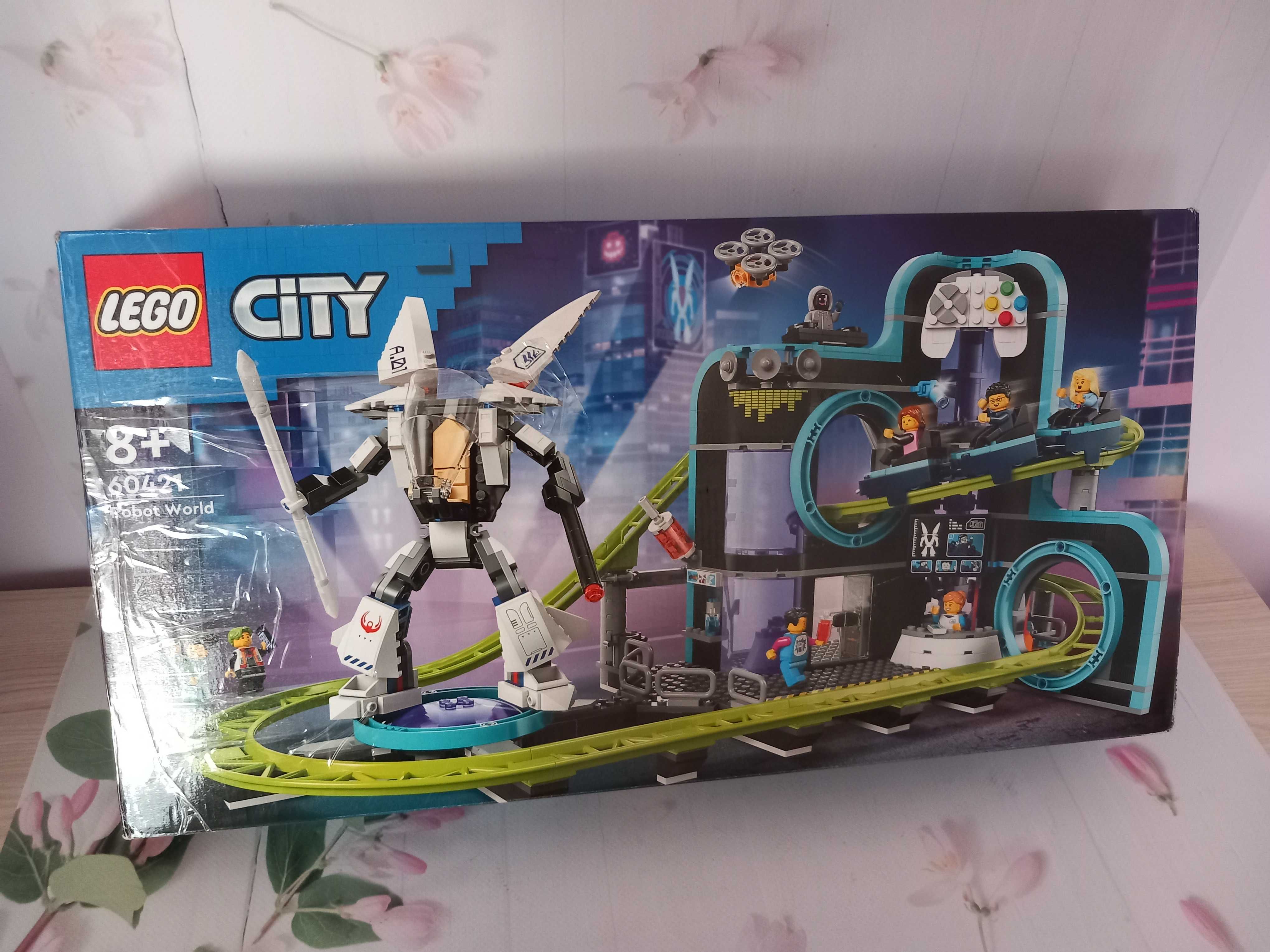 Lego City 60421 Park Świat Robotów z rollercoasterem