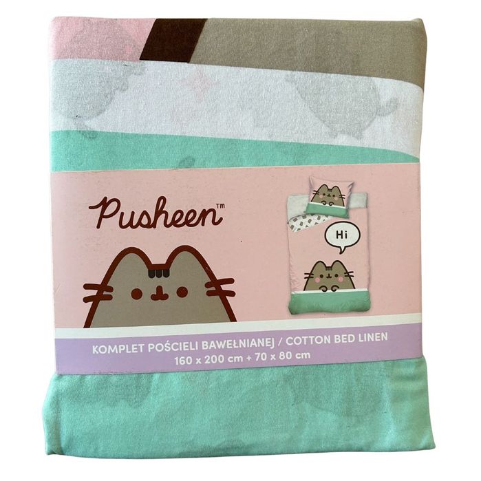 Bawełniana pościel 160x200 Pusheen
