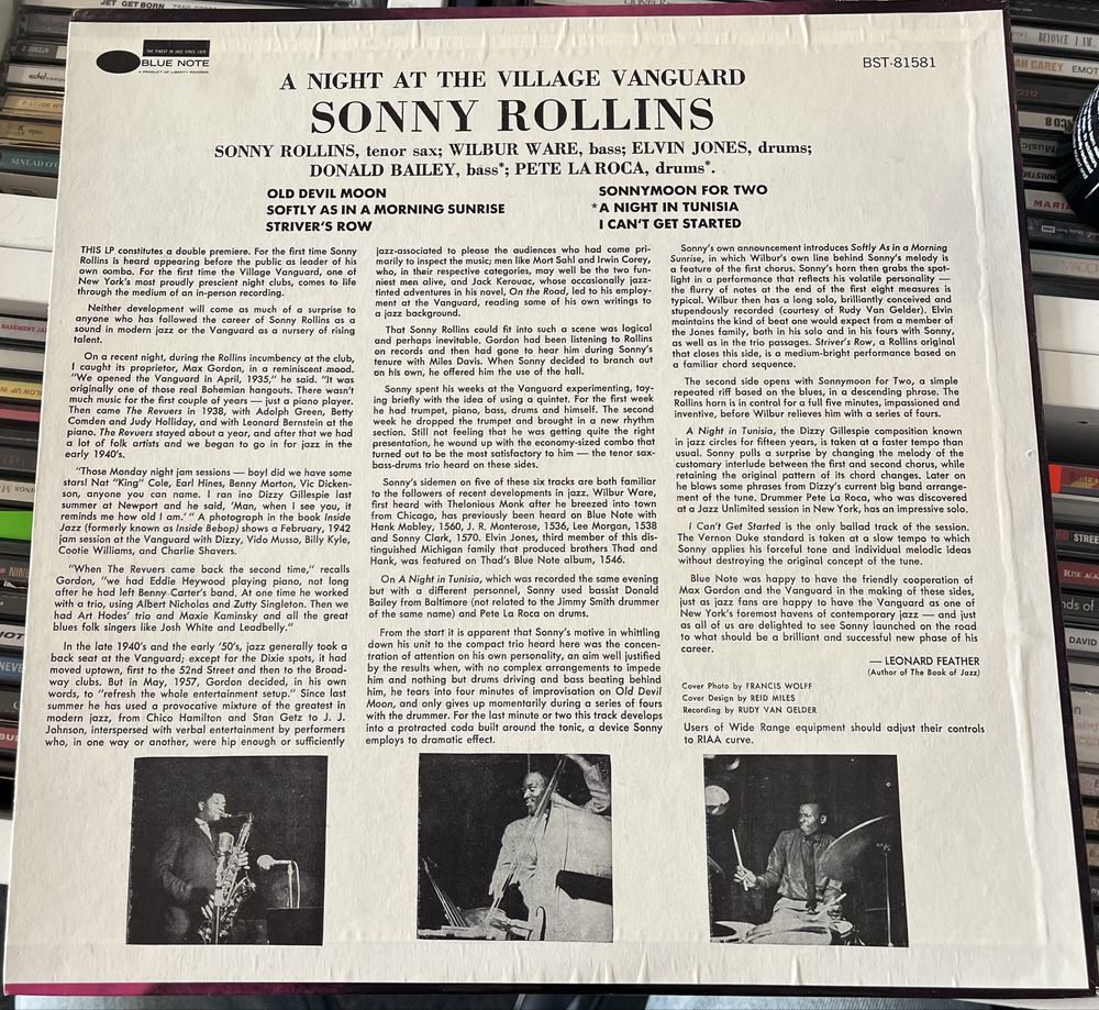 Sonny Rollins - A Night At The Village Vanguard (Winyl, 1975, NM, US)