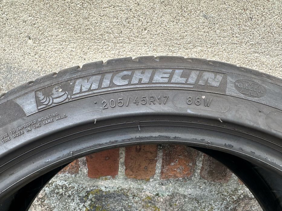 Opony MICHELIN 205/45/17 lato komplet 4 sztuki