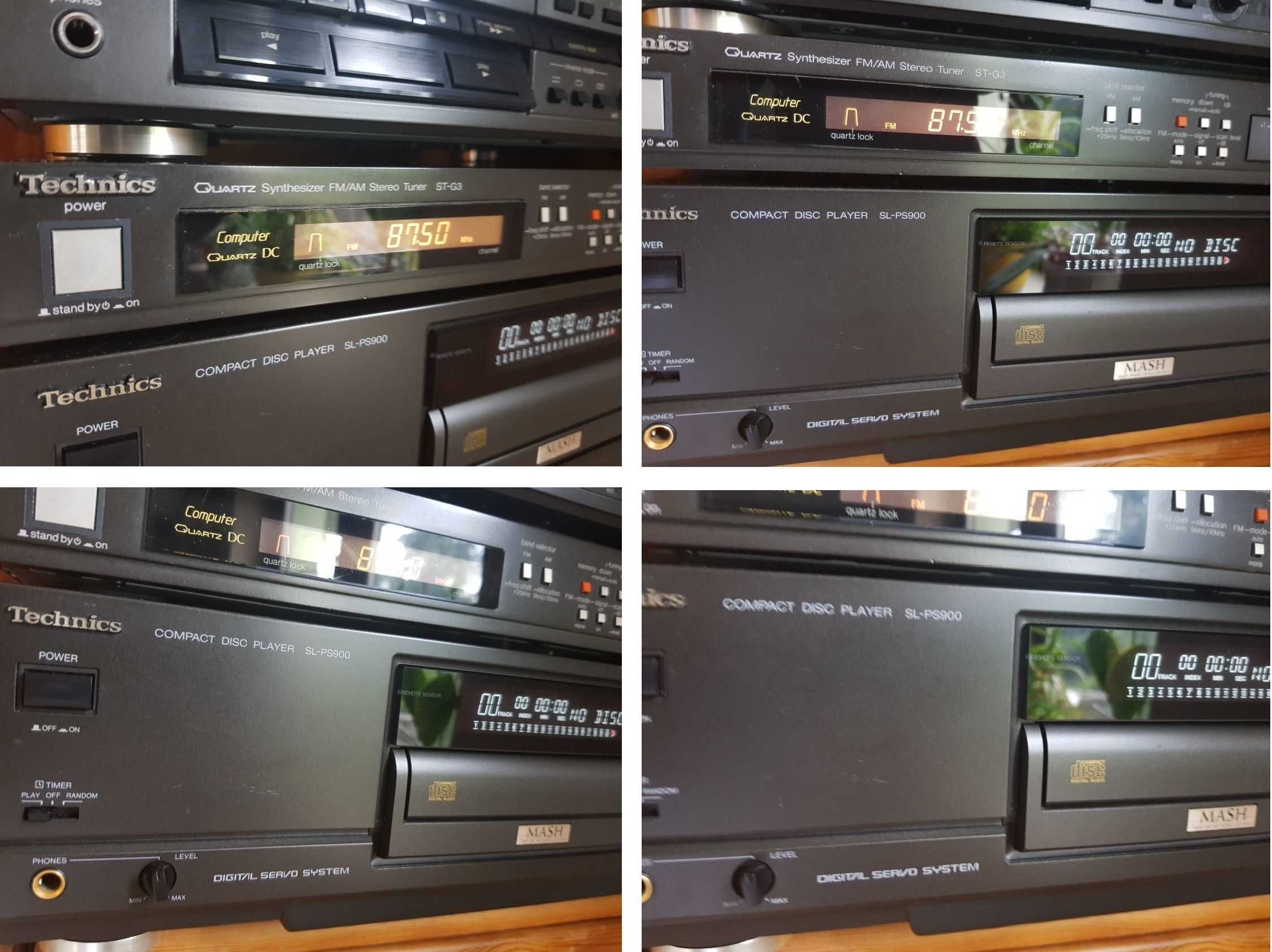 TECHNICS magnetofon tuner radio odtwarzacz cd oldskul vintage