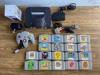 Consola JPN Nintendo 64 + 20 jogos