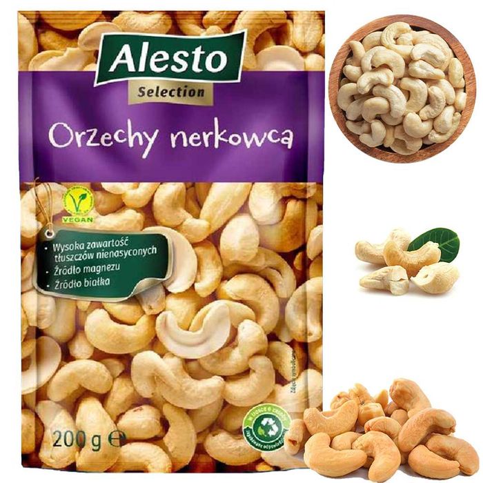 Горіхи Кешю Алесто Alesto, Cashew Nuts natural , 200 г