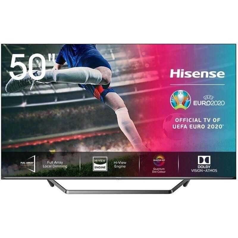 Скидка! Телевизор 50 дюймов Hisense 50U7QF (QLED 4K Smart Bluetooth)