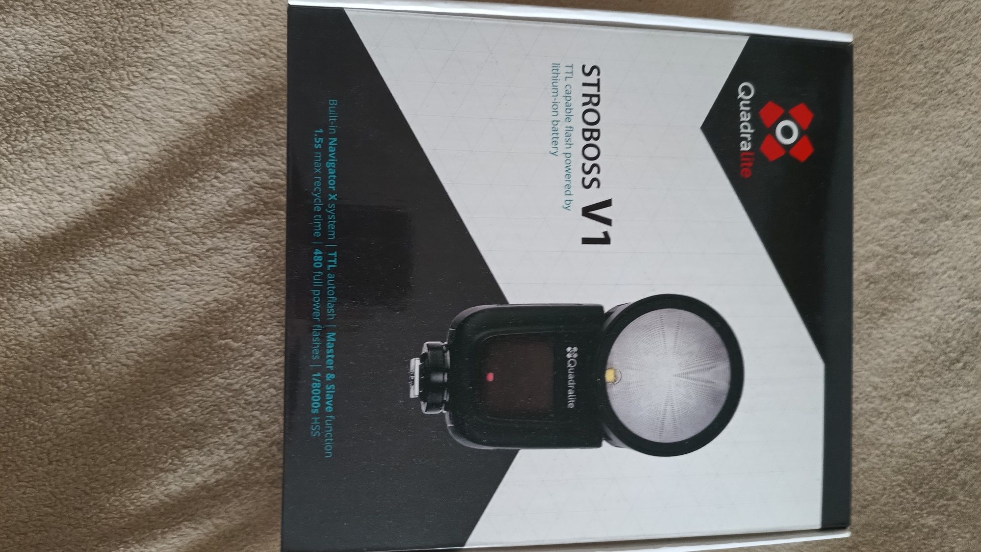 Lampa Quadralite stroboss V1 , nawigator x , akcesoria do lampy