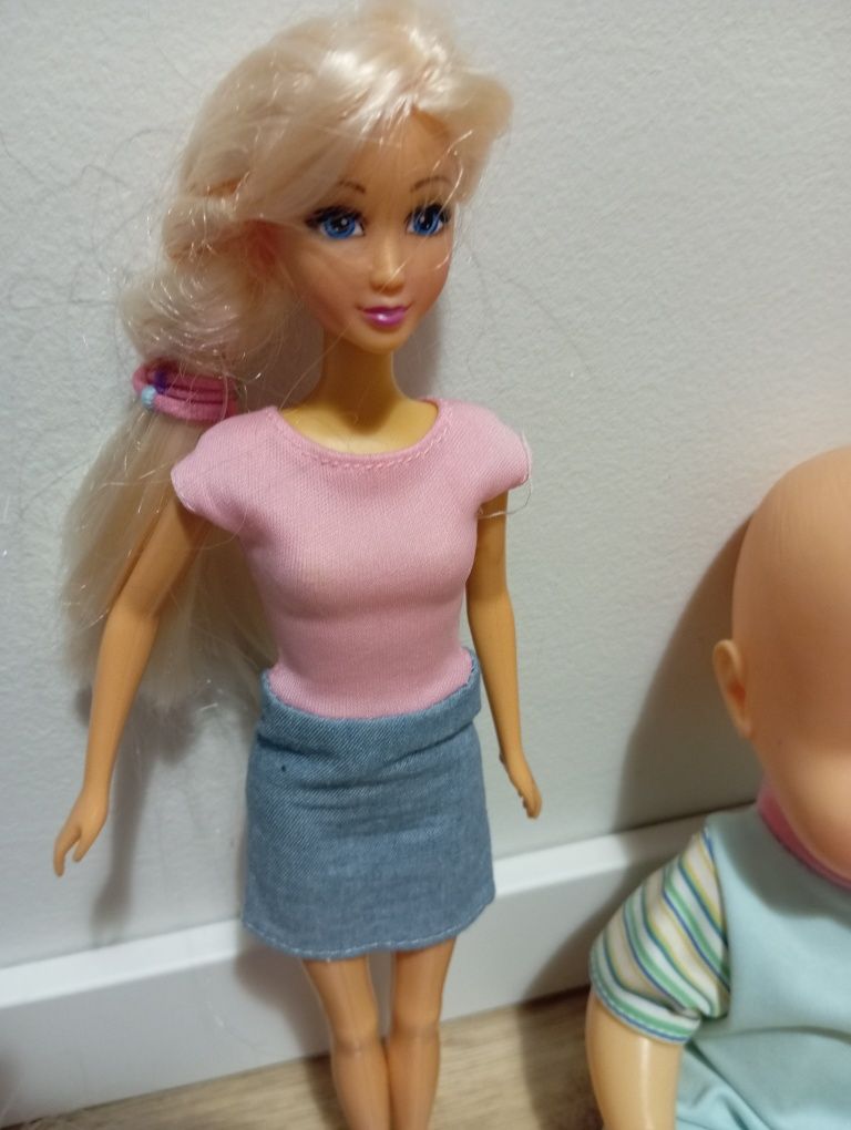 Lalka ala Barbie Domek Bobas Dzidzia Pluszowa Przytulanka Zestaw