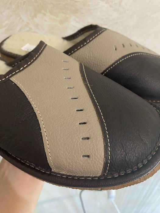 Шкіряні тапочки чоловічі