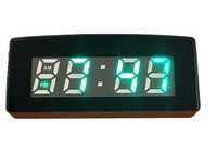 Zegar, budzik z zielonym podświetleniem LCD