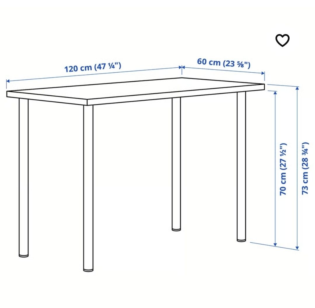 Mesa Ikea modelo LAGKAPTEN / ADILS