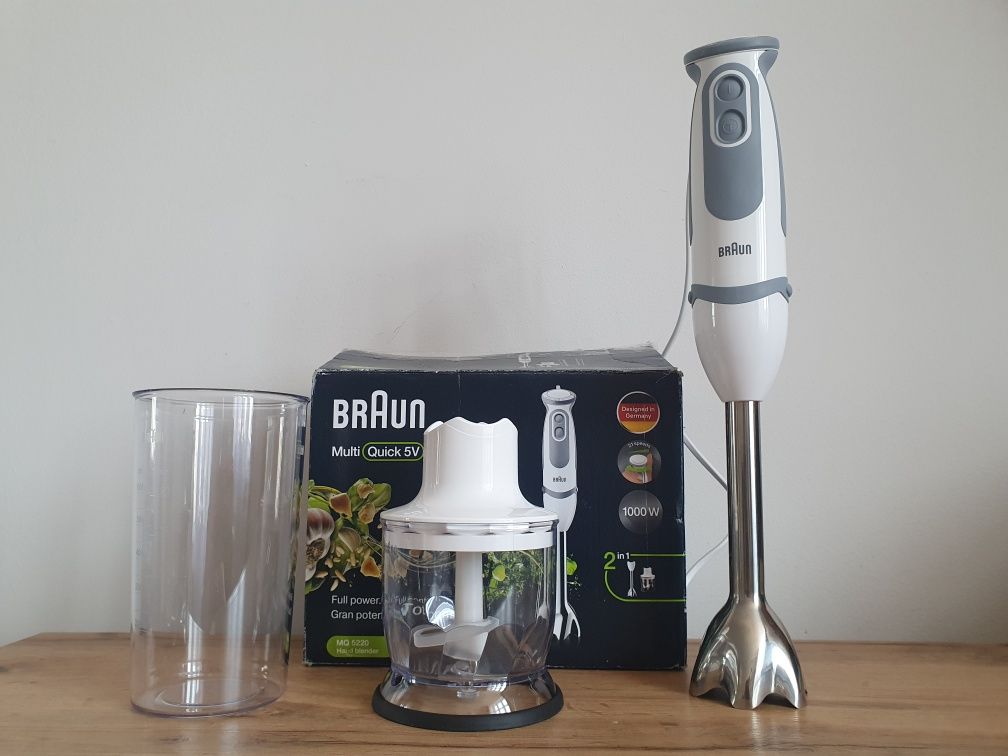 Blender ręczny 2w1 Braun MQ 5220 WH 1000 W