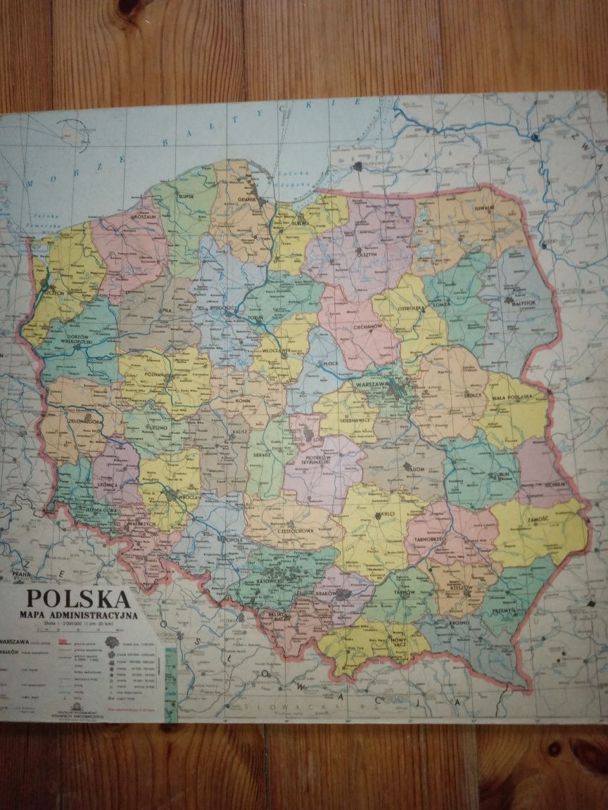 puzle mapa Polski stare województwa