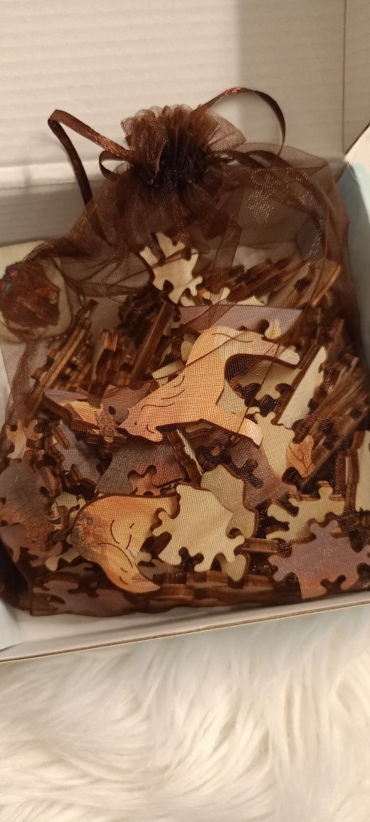 Puzzle drewniane Wooden A3-Sowa Śnieżna Hedwiga NOWE