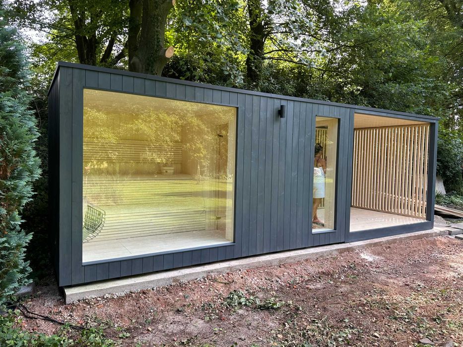 SAUNA OGRODOWA z opcją jacuzzi