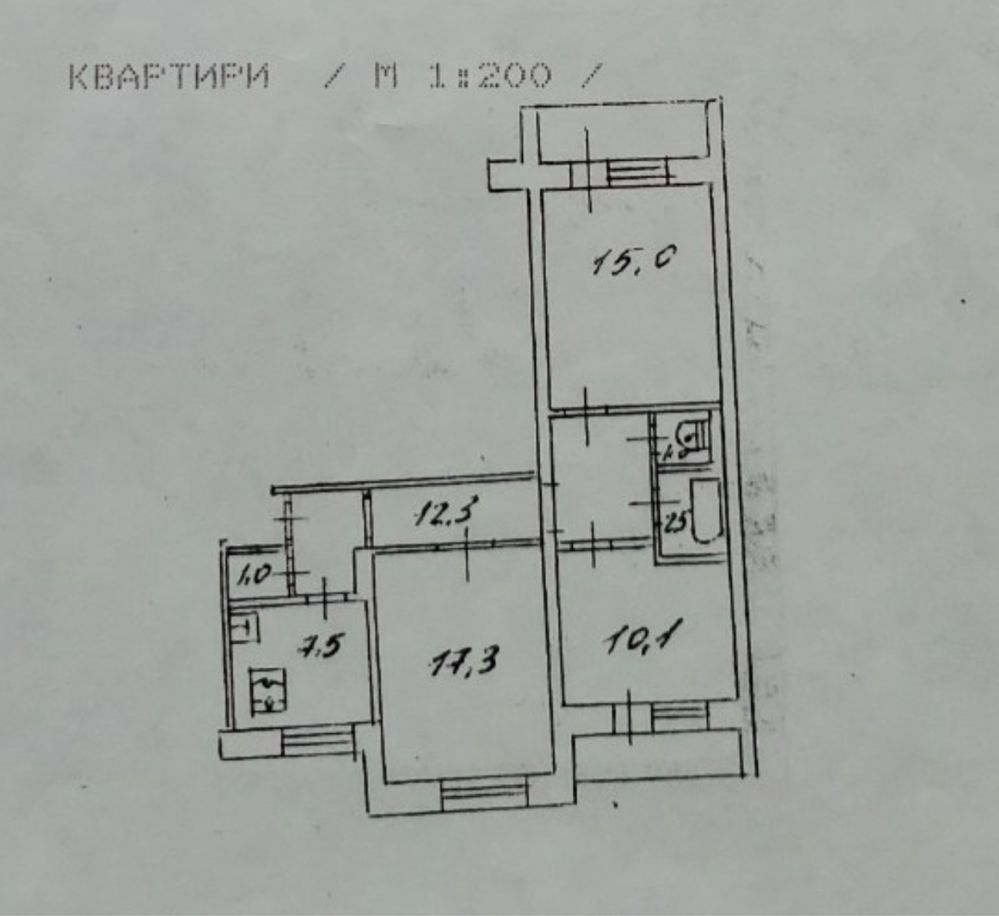 Трикімнатна від власника вул. Бережанська 16а