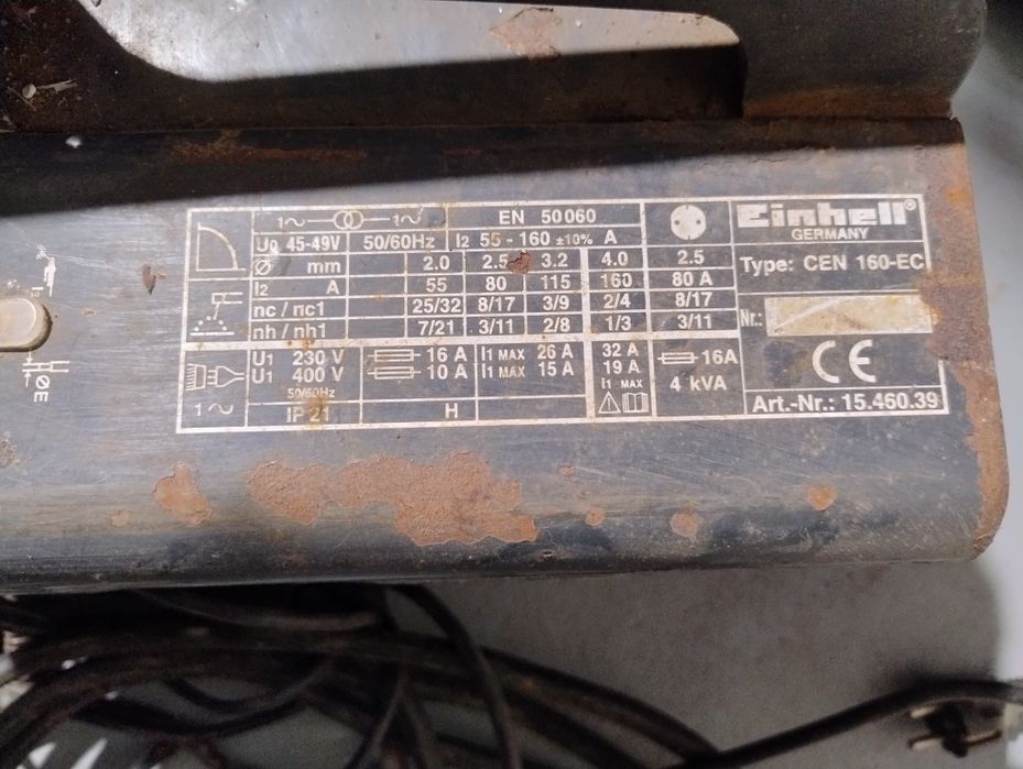 Spawarka transformatorowa Einhell CEN160