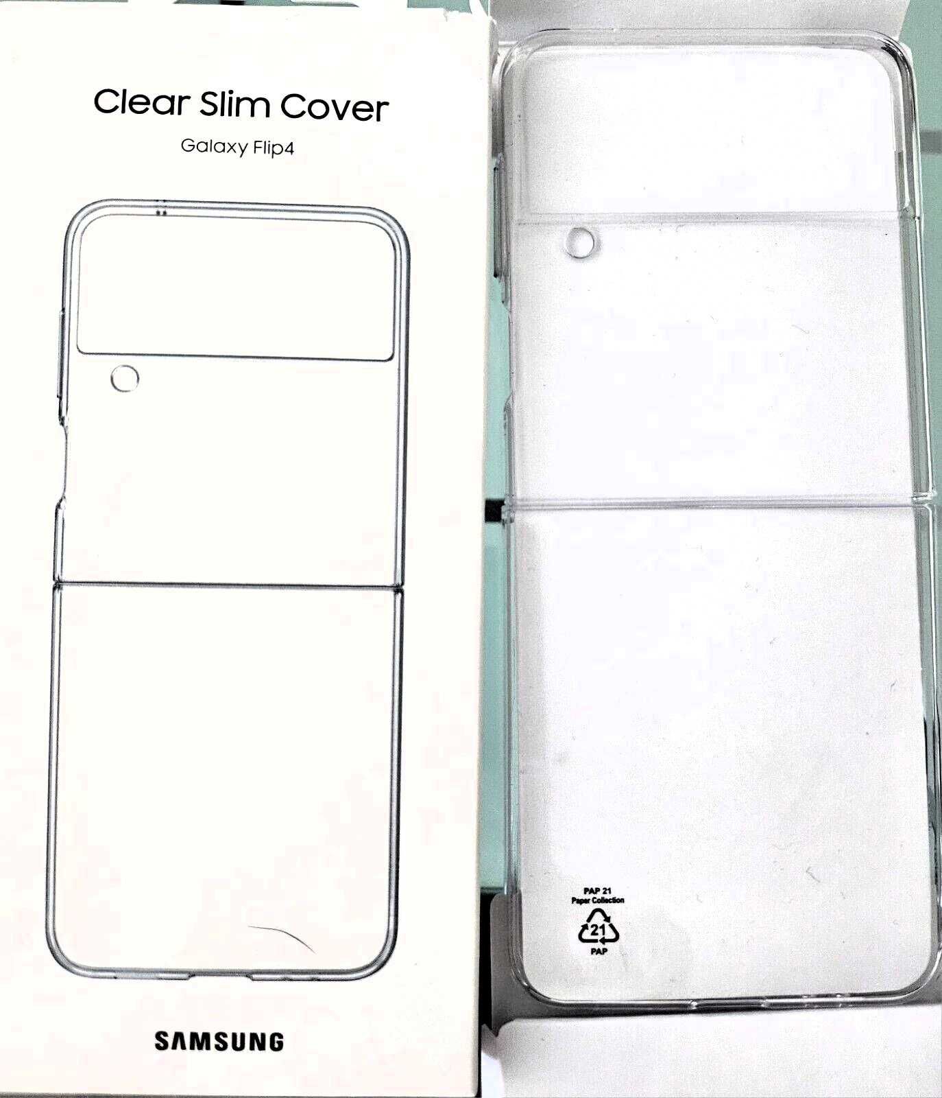 Capa original Samsung Z Flip 4 Transparente